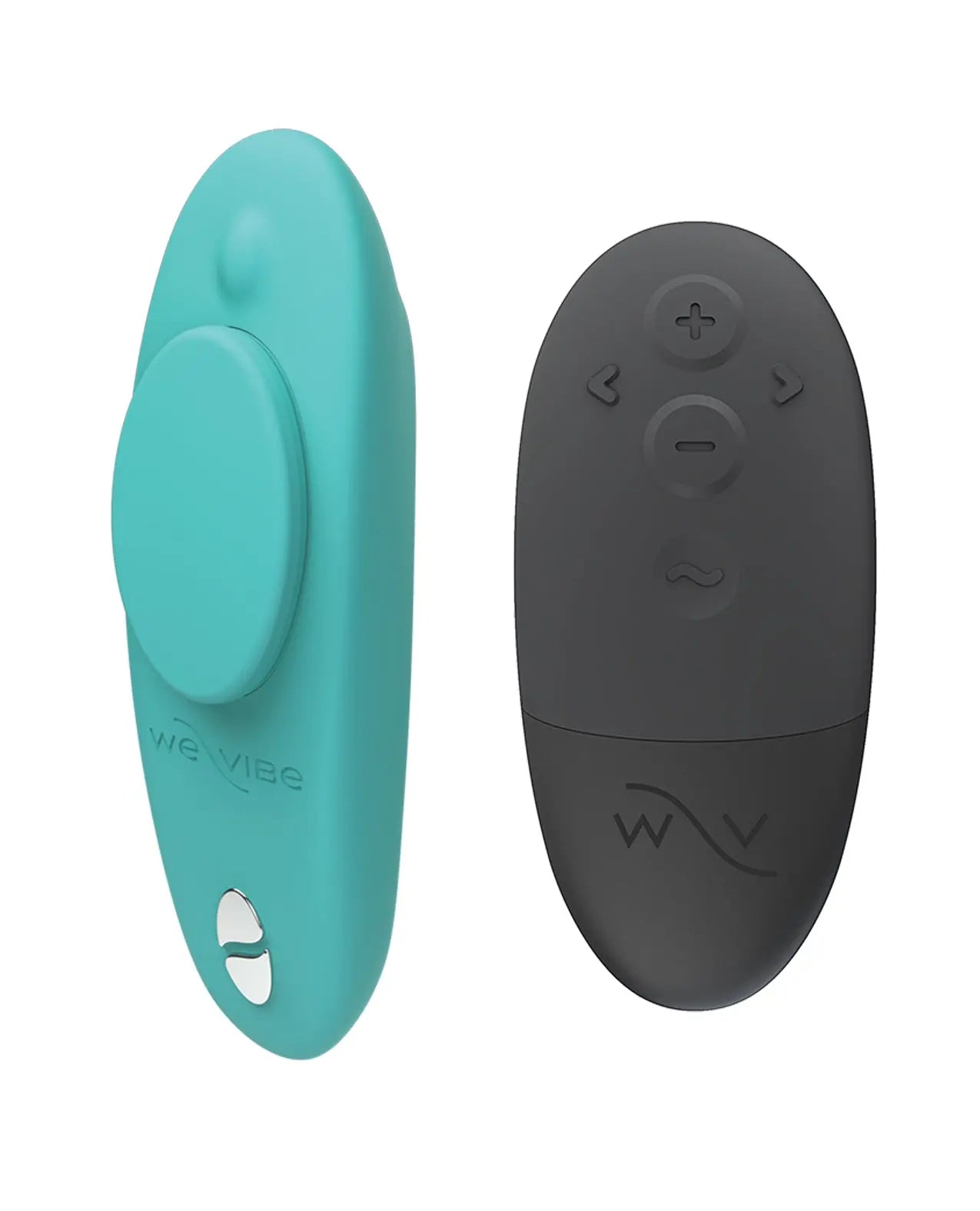 We-Vibe Moxie+ Panty Vibe in Aqua color. A hand-free wearable vibrator