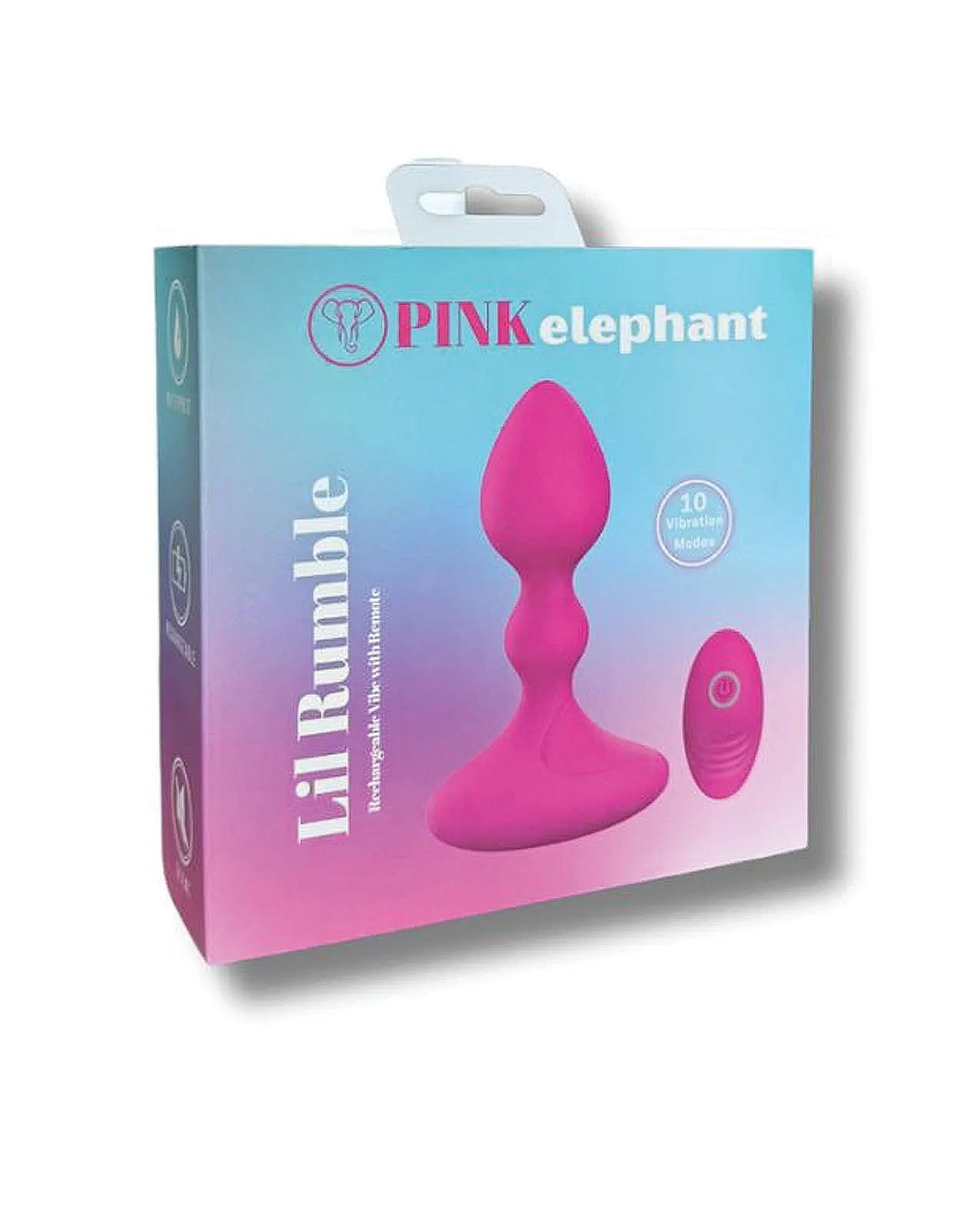 Pinkelephant Pink Elephant Lil Rumble Rechargeable Vibe with Remote Pinkelephant