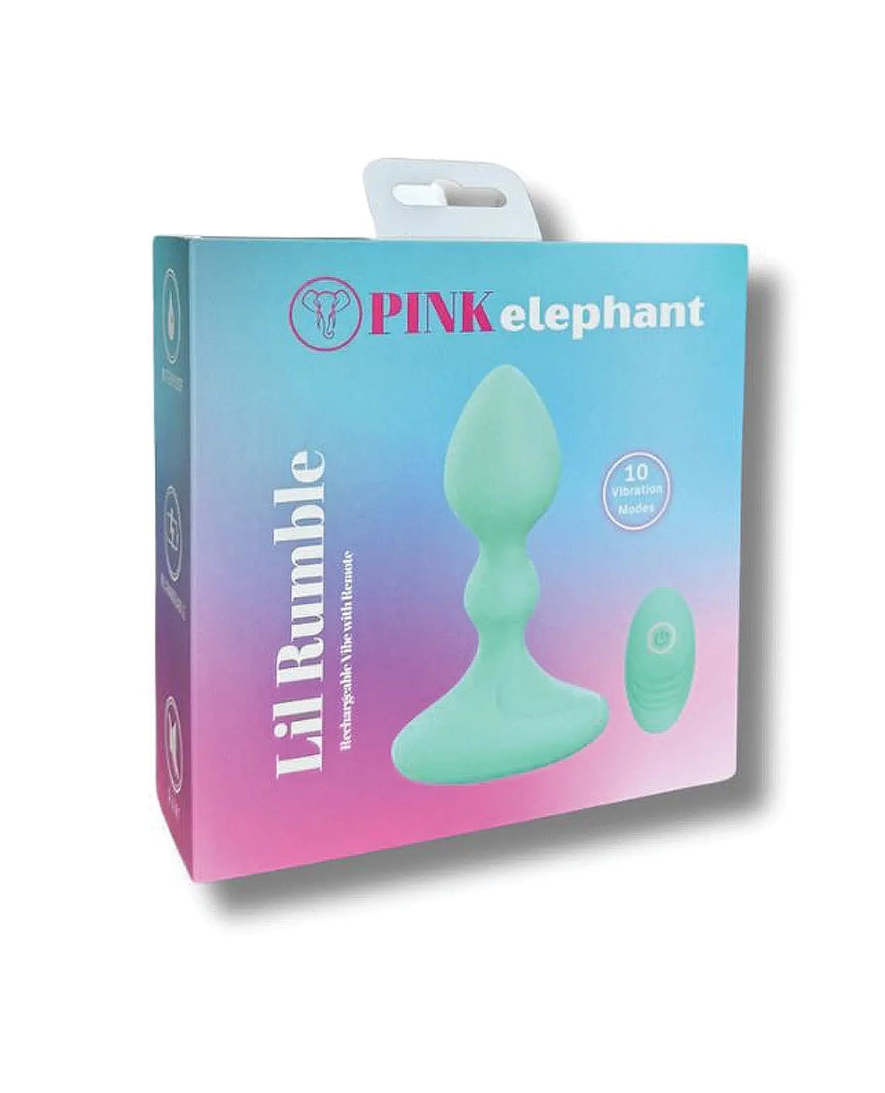 Pinkelephant Pink Elephant Lil Rumble Rechargeable Vibe with Remote Pinkelephant