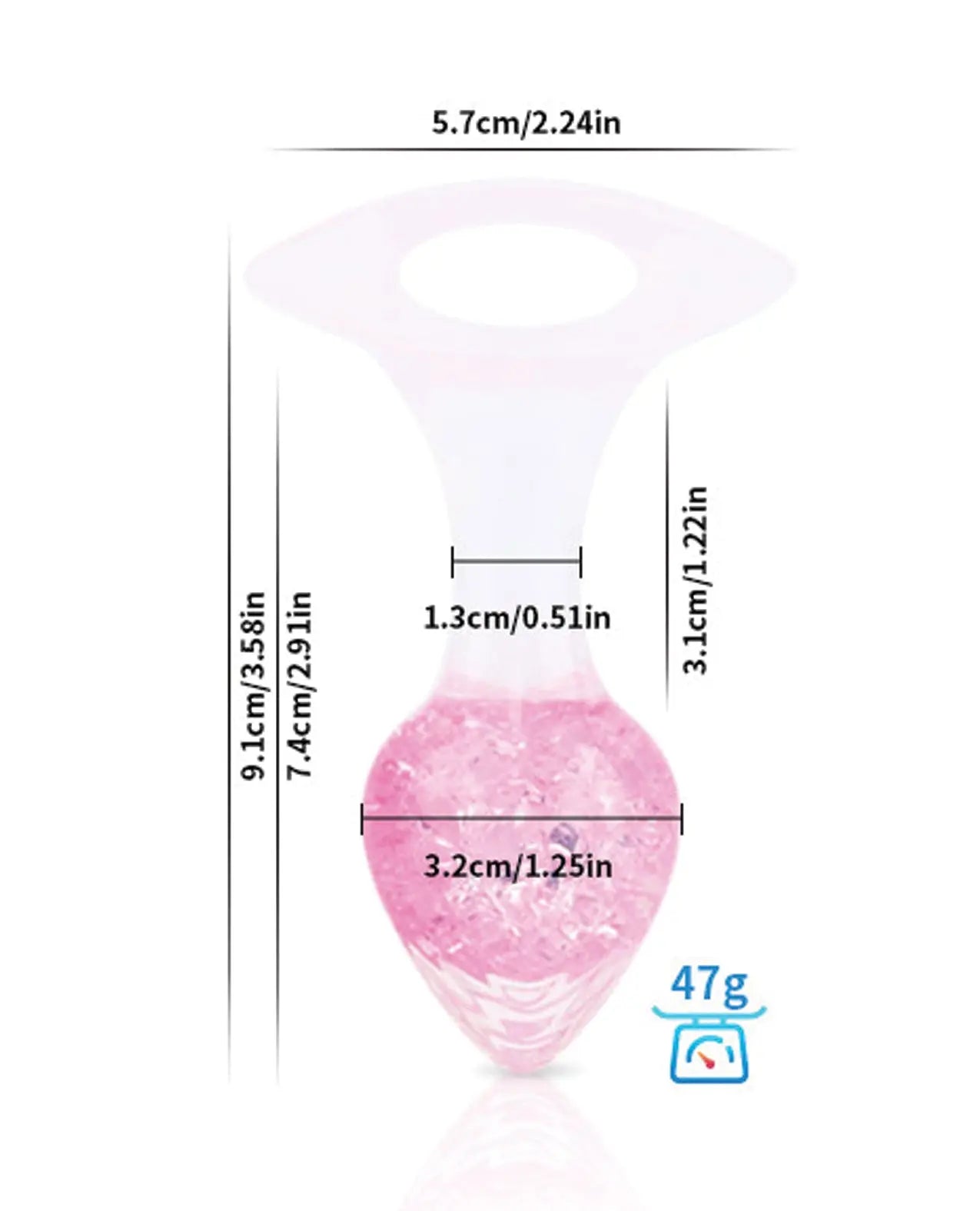 Pinkelephant Luxe Prism Small Plug - Light Pink Pinkelephant