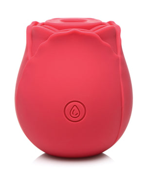 Inmi Bloomgasm Wild Rose 10X Suction Stimulator front view showing the single control button, no packaging