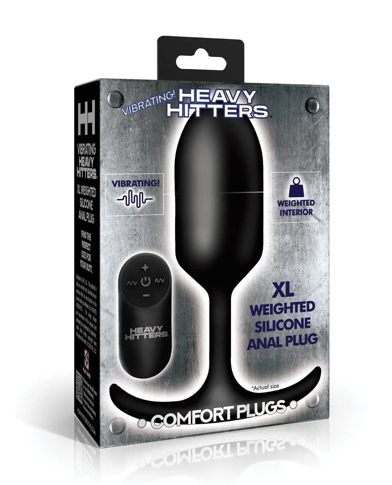Heavy Hitters - Vibrating Weighted Silicone Anal Plug - Extra Large Heavy Hitters