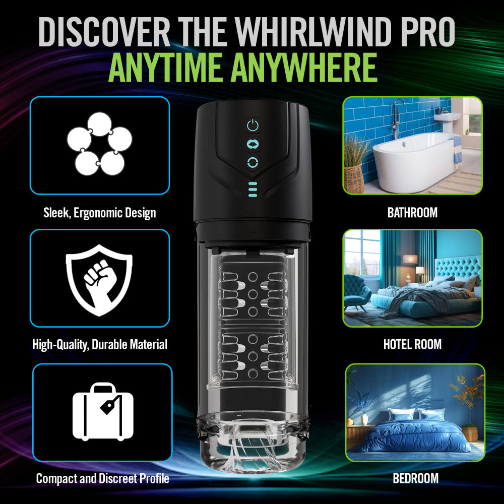 Whirlwind Pro waterproof rechargeable design